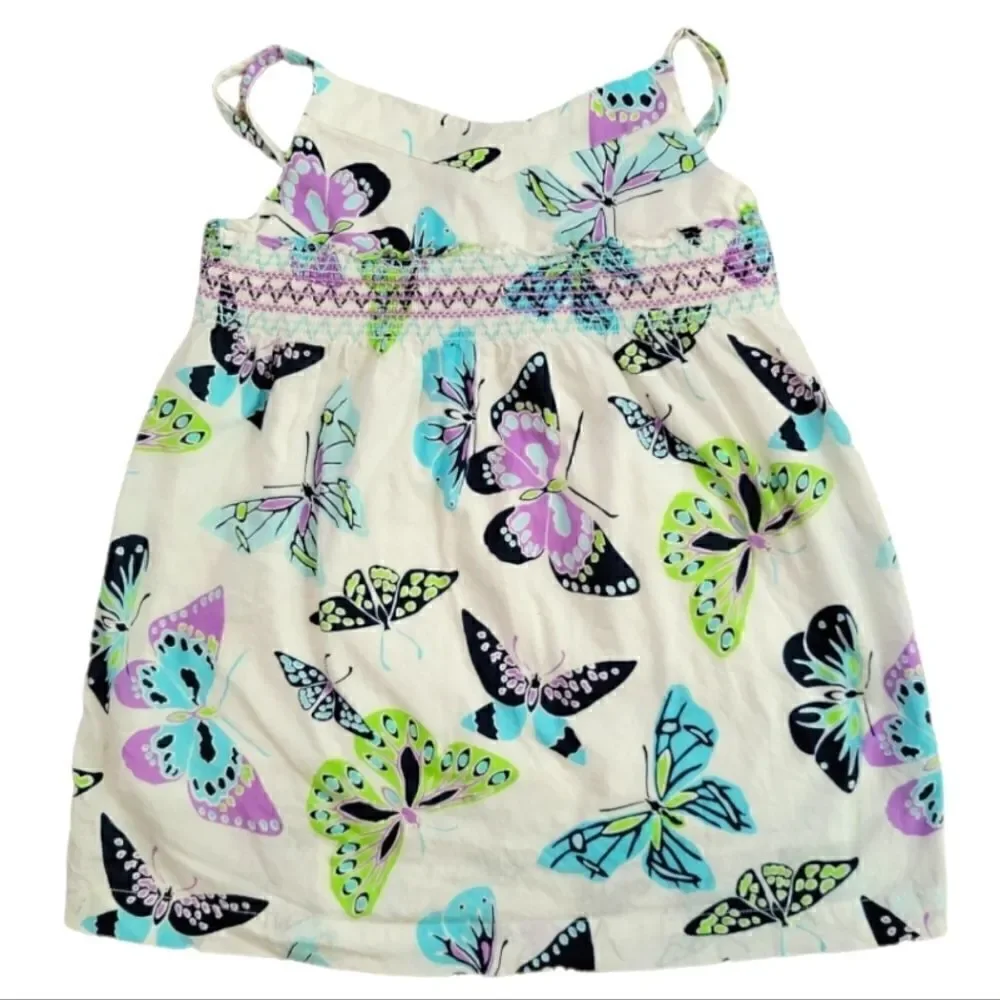 EC GAP KIDS SPAGHETTI STRAP BUTTERFLY DRESS SZ.M